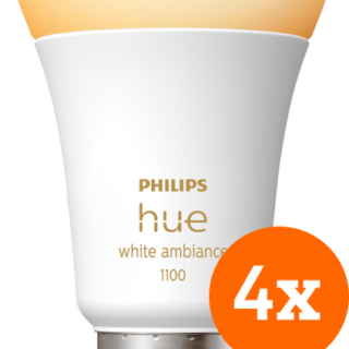 Philips Hue White Ambiance E27 1100lm 4-pack