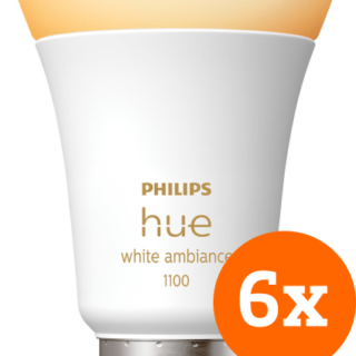 Philips Hue White Ambiance E27 1100lm 6-pack