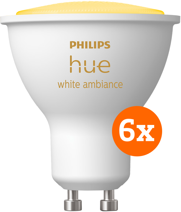 Philips Hue White Ambiance GU10 6-Pack