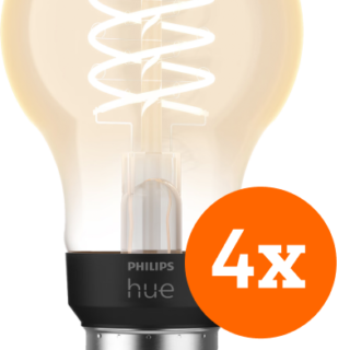 Philips Hue Filamentlamp White Standaard E27 - 2023 - 4-pack