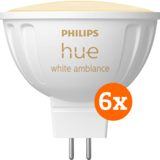 Philips Hue spot White Ambiance MR16 6-pack