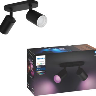 Philips Hue Fugato 2-Spot White & Colour zwart