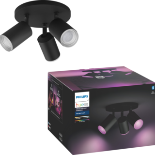 Philips Hue Fugato 3-Spot White and Color zwart