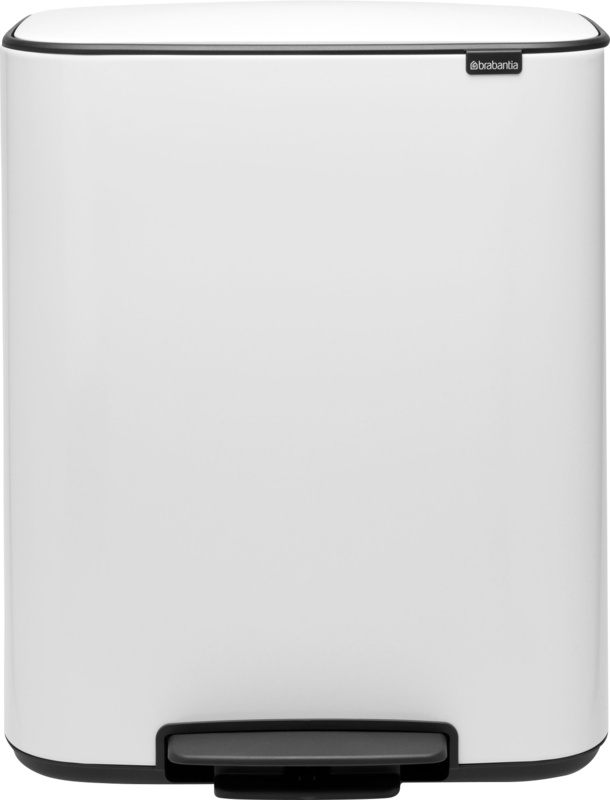 Brabantia Bo Pedal Bin 60 Liter White