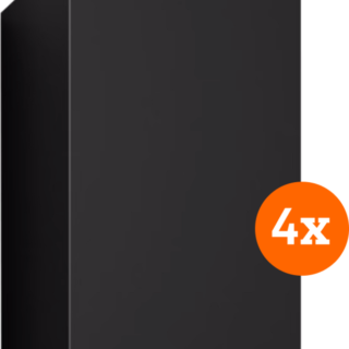 Philips Hue Resonate muurlamp White and Color zwart 4-pack