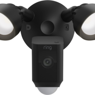 Ring Floodlight Cam Wired Plus Zwart