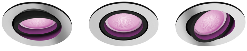 Philips Hue Centura inbouwspot White & Color rond Aluminium 3-pack