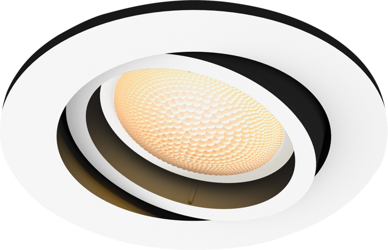 Philips Hue Milliskin inbouwspot White Ambiance rond Wit 1-pack