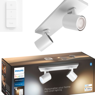 Philips Hue Runner 2-Spot opbouwspot White Ambiance Wit + dimmer