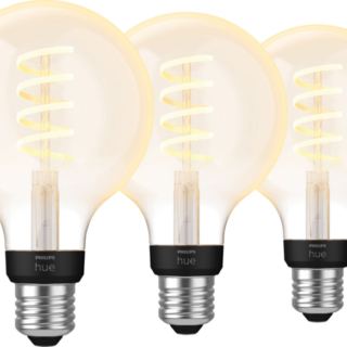 Philips Hue Filamentlamp White Ambiance Globe E27 3-pack