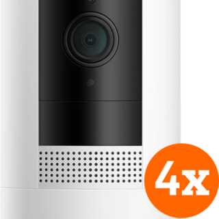 Ring Stick Up Cam Battery - Wit 4-pack