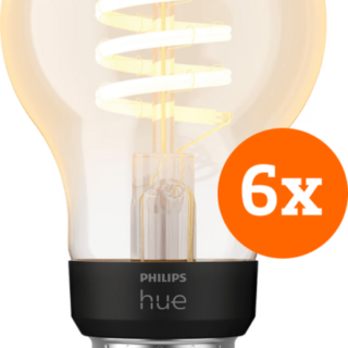 Philips Hue Filament White Ambiance Standaard 6-pack
