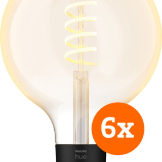 Philips Hue Filament White Ambiance Globe XL 6-pack