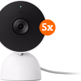 Google Nest Cam Indoor Wired 5-pack