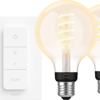 Philips Hue Filament White Ambiance Globe 3-Pack Startpakket