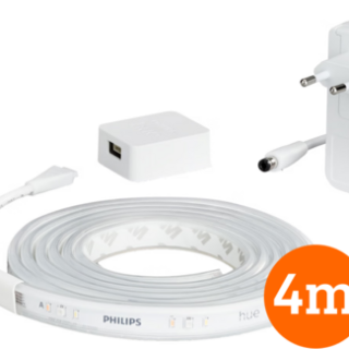 Philips Hue Lightstrip Plus White & Color 4m basisset + Draadloze dimmer