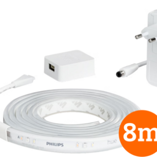 Philips Hue Lightstrip Plus White & Color 8m basisset + Draadloze dimmer