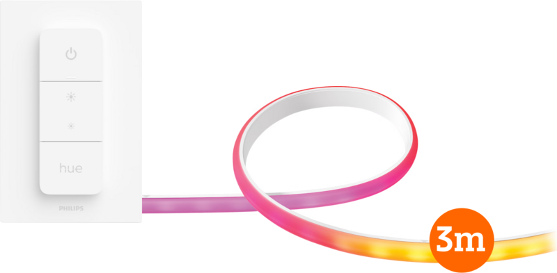 Philips Hue Gradient Lightstrip basisset 3 meter + Draadloze dimmer