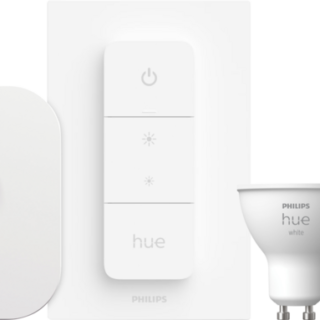 Philips Hue White Starter Pack GU10 met 3 lampen, dimmer + Bridge