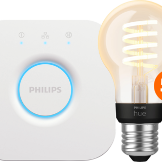 Philips Hue Filament White Ambiance Standaard 5-Pack + Bridge