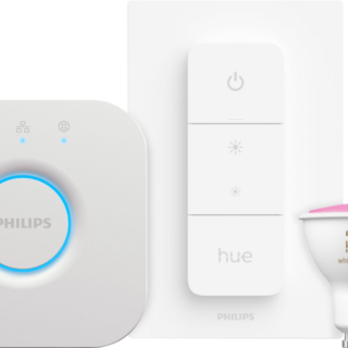 Philips Hue White And Color Starter Pack GU10 met 9 lampen, dimmer + Bridge
