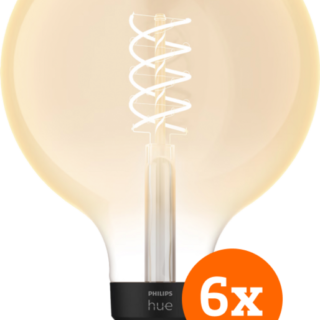 Philips Hue Filamentlamp White Globe XL E27 - 2023 - 6-pack