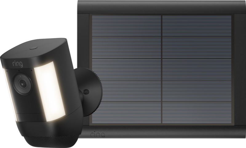 Ring Spotlight Cam Pro - Battery - Zwart + usb-C zonnepaneel