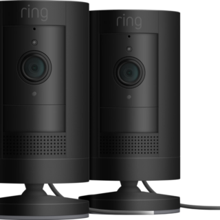 Ring Stick Up Cam Plug-In - Zwart 2-pack