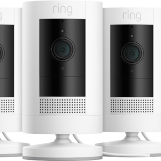 Ring Stick Up Cam Plug-In - Wit 3-pack