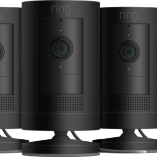 Ring Stick Up Cam Plug-In - Zwart 3-pack