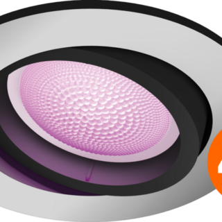 Philips Hue Centura inbouwspot White and Color rond Aluminium 4-pack